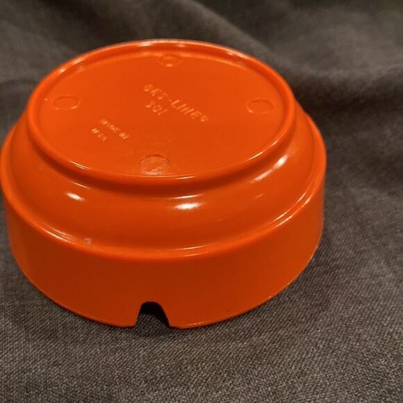 Ges Line vintage Ashtray 70’s Style Orange 3” - Picture 6 of 6
